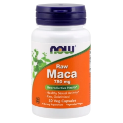  MACA מאקה טרי 750 מ"ג - 30 כמוסות מבית NOW FOODS