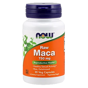  MACA מאקה טרי 750 מ"ג - 30 כמוסות מבית NOW FOODS