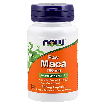  MACA מאקה טרי 750 מ"ג - 30 כמוסות מבית NOW FOODS
