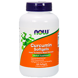 כורכומין כורכום - 120 כמוסות ג'לים - מבית NOW FOODS