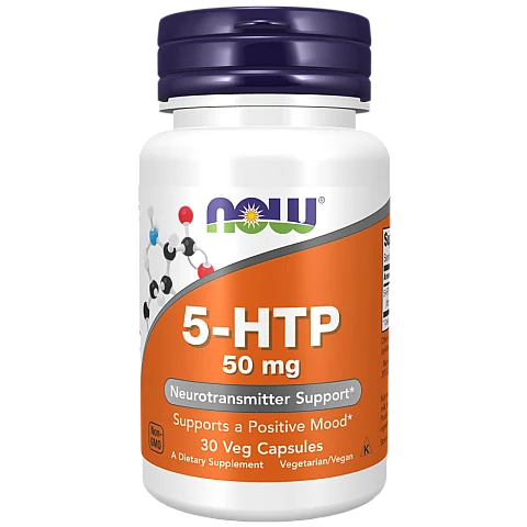 5-HTP במינון 50 מ"ג - 30 כמוסות - מבית NOW FOODS 5-HTP במינון 50 מ"ג - 30 כמוסות - מבית NOW FOODS