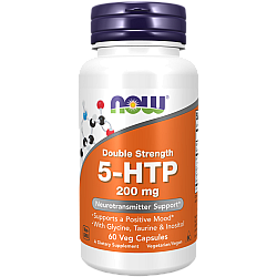 5-HTP חזק 200 מ"ג 60 כמוסות - מבית NOW FOODS