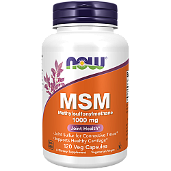 MSM מתיל סולפוניל מתאן 1000 מ"ג - 120 כמוסות - מבית NOW FOODS