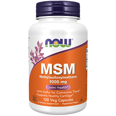 MSM מתיל סולפוניל מתאן 1000 מ"ג - 120 כמוסות - מבית NOW FOODS