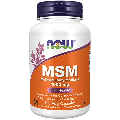 MSM מתיל סולפוניל מתאן 1000 מ"ג - 120 כמוסות - מבית NOW FOODS