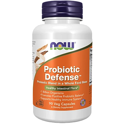 Probiotic Defense הגנה פרוביוטית 90 כמוסות - מבית NOW FOODS
