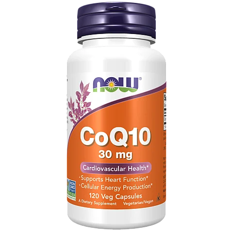 Q10 קו-אנזים 30 מ"ג 120 כמוסות - מבית NOW FOODS