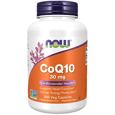 Q10 קו-אנזים 30 מ"ג 240 כמוסות - מבית NOW FOODS