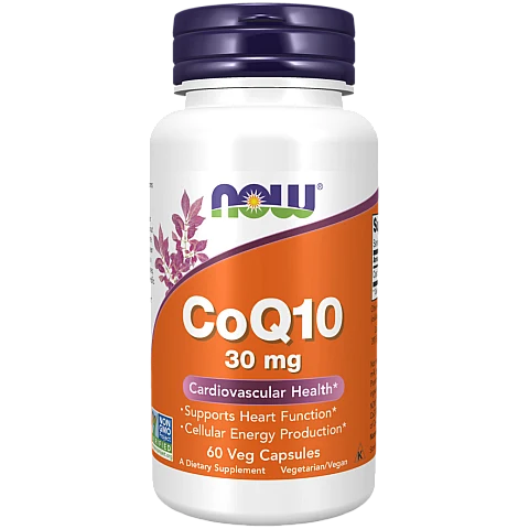 Q10 קו-אנזים 30 מ"ג 60 כמוסות - מבית NOW FOODS Q10 קו-אנזים 30 מ"ג 60 כמוסות - מבית NOW FOODS