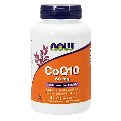 Q10 קו-אנזים 60 מ"ג 180 כמוסות - מבית NOW FOODS