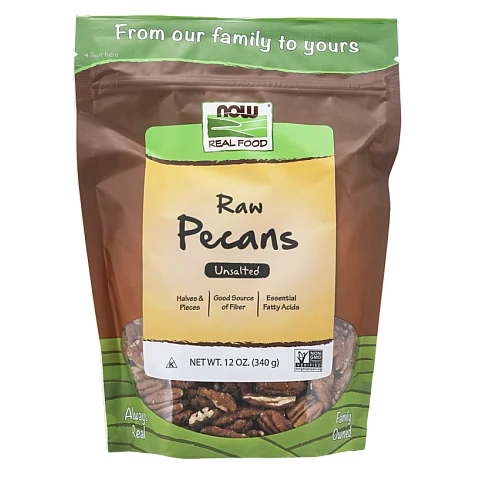 Real Food פקאנים גולמיים לא מומלחים 340 גרם - מבית NOW FOODS Real Food פקאנים גולמיים לא מומלחים 340 גרם - מבית NOW FOODS