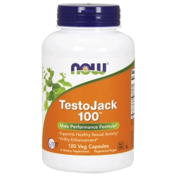 Testojack 100 טונגקאט עלי טסטוסטרון 120 כמוסות - מבית NOW FOODS