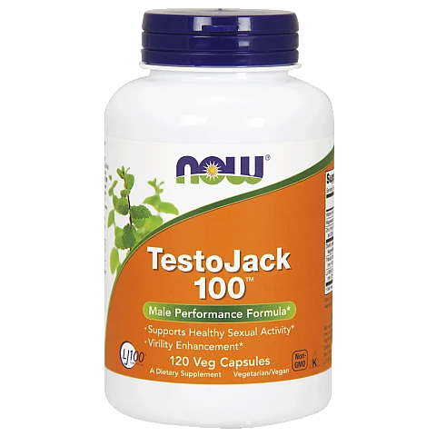Testojack 100 טונגקאט עלי טסטוסטרון 120 כמוסות - מבית NOW FOODS Testojack 100 טונגקאט עלי טסטוסטרון 120 כמוסות - מבית NOW FOODS