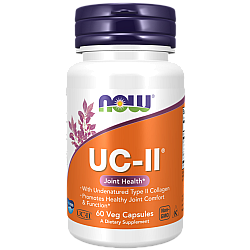 UC-II בריאות המפרקים קולגן סוג II ללא דנטורציה 60 כמוסות - מבית NOW FOODS
