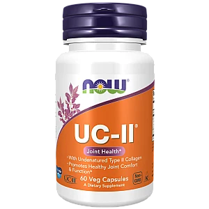 UC-II בריאות המפרקים קולגן סוג II ללא דנטורציה 60 כמוסות - מבית NOW FOODS