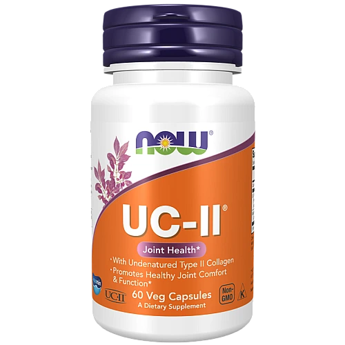 UC-II בריאות המפרקים קולגן סוג II ללא דנטורציה 60 כמוסות - מבית NOW FOODS