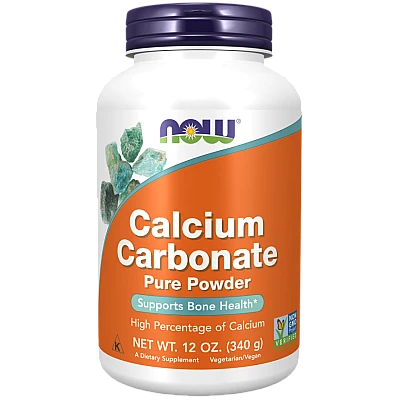 אבקת סידן פחמתי 340 גרם - מבית NOW FOODS