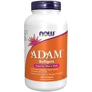  אדם ADAM מולטי-ויטמין לגברים 180 כמוסות - מבית - NOW FOODS