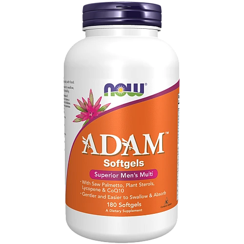 אדם ADAM מולטי-ויטמין לגברים 180 כמוסת ג'ל - מבית NOW FOODS