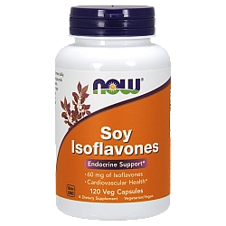 איזופלבוני סויה 120 כמוסות - מבית NOW FOODS