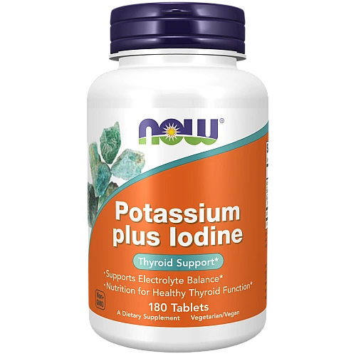 אשלגן יוד 180 טבליות - מבית NOW FOODS
