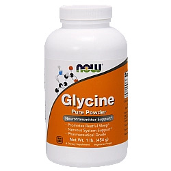 גליצין אבקה טהורה 454 גרם - מבית NOW FOODS