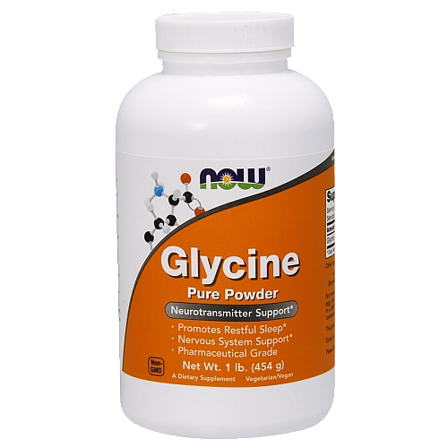 גליצין אבקה טהורה 454 גרם - מבית NOW FOODS