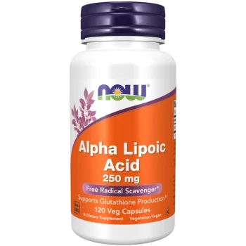 חומצה אלפא ליפואית 250 מ"ג - 120 כמוסות - מבית NOW FOODS