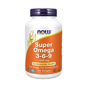 םופר אומגה 3 6 9 1200 מ"ג - 180 כמוסות - מבית NOW FOODS םופר אומגה 3 6 9 1200 מ"ג - 180 כמוסות - מבית NOW FOODS