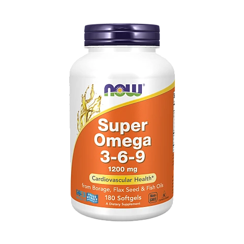 םופר אומגה 3 6 9 1200 מ"ג - 180 כמוסות - מבית NOW FOODS םופר אומגה 3 6 9 1200 מ"ג - 180 כמוסות - מבית NOW FOODS