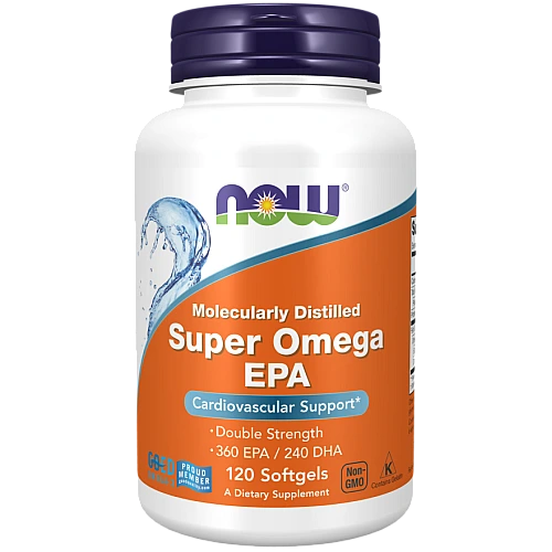 סופר אומגה 3 תוסף אומגה מזוקק מולקולרית 120 כמוסות רכות - מבית NOW FOODS