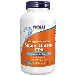 סופר אומגה 3 תוסף אומגה מזוקק מולקולרית 240 כמוסות רכות - מבית NOW FOODS