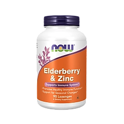 סמבוק ואבץ 90 טבליות מציצה - מבית NOW FOODS