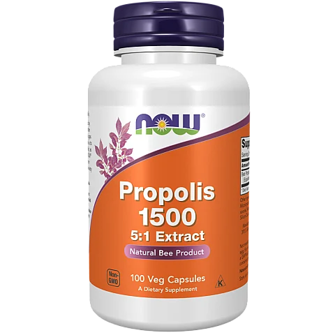 פרופוליס 1500 - תכולה 100 כמוסות - מבית NOW FOODS פרופוליס 1500 - תכולה 100 כמוסות - מבית NOW FOODS
