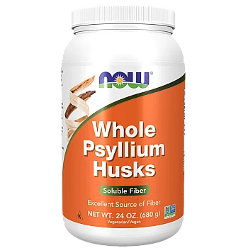קליפות פסיליום שלמות Whole Psyllium תכולה 680 גרם - מבית NOW FOODS