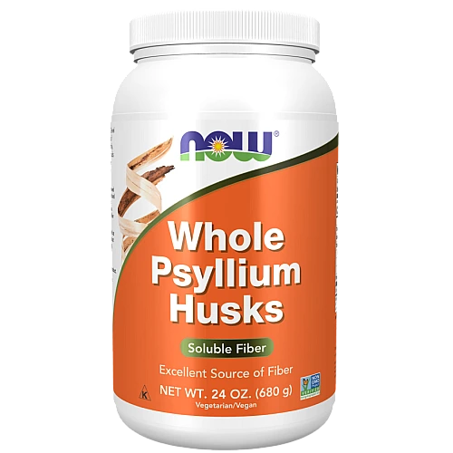קליפות פסיליום שלמות Whole Psyllium תכולה 680 גרם - מבית NOW FOODS