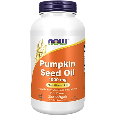 שמן גרעיני דלעת 1,000 מ"ג 200 כמוסת - מבית NOW FOODS