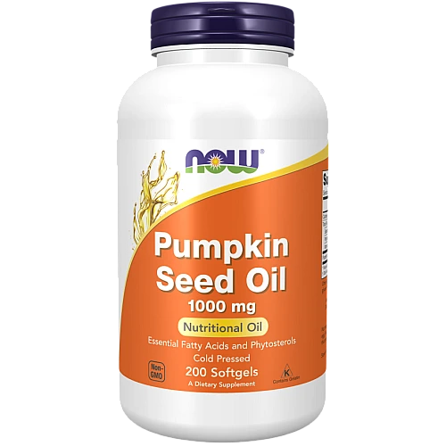 שמן גרעיני דלעת 1,000 מ"ג 200 כמוסת - מבית NOW FOODS
