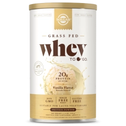 אבקת חלבון סולגאר מֵי גבינה Whey To Go בטעם ונילה - משקל 340 גרם מבית SOLGAR