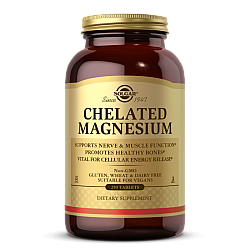 סולגאר מגנזיום כלאטי 250 טבליות - מבית SOLGAR