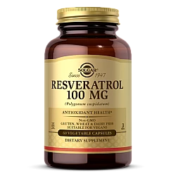 סולגאר רזברטרול 100 מ"ג 60 כמוסות צמחיות - מבית SOLGAR