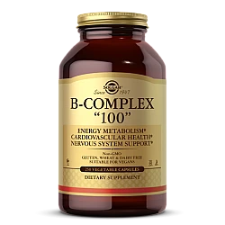 קומפלקס ויטמיני B-100 במינון מוגבר סולגאר - 250 כמוסות מבית SOLGAR