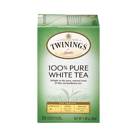 טווינינגס תה לבן בשקיות 20 יחידות - מבית Twinings טווינינגס תה לבן בשקיות 20 יחידות - מבית Twinings