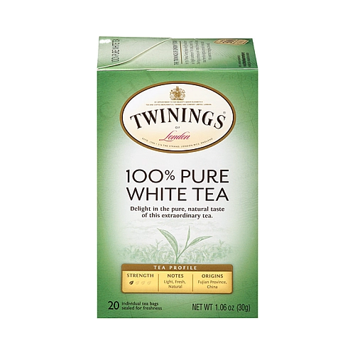 טווינינגס תה לבן בשקיות 20 יחידות - מבית Twinings