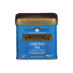 טווינינגס תה עלים ליידי גריי Lady Grey בפחית - מבית Twinings במשקל 100 גרם