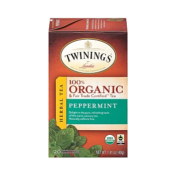 טווינינגס תה צמחי מנטה אורגני 20 שקיקי - מבית Twinings