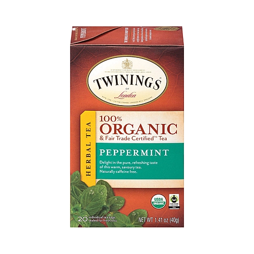 טווינינגס תה צמחי מנטה אורגני 20 שקיקי - מבית Twinings