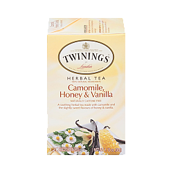 טווינינגס תה צמחים בטעם קמומיל דבש ווניל ללא קפאין 20 שקיקי - מבית Twinings