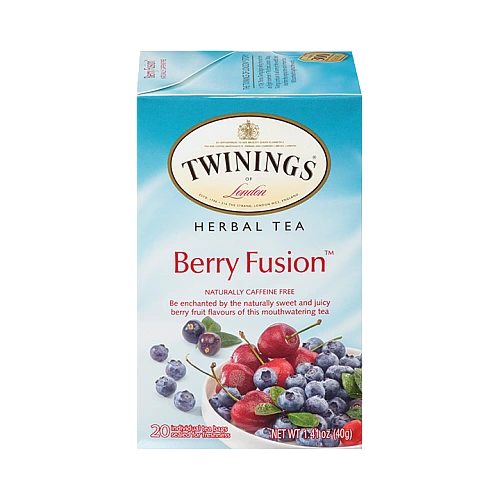 טווינינגס תה צמחים ברי פיוז'ן Berry Fusion נטול קפאין 20 שקיקי - מבית Twinings