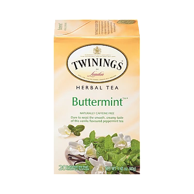 טווינינגס תה צמחים חמאה נענע 20 שקיקי - מבית Twinings